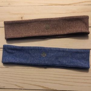 Two Lululemon fly away headbands